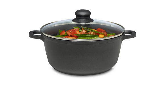 KOCHTOPF Turin 3,3 L - Klar/Edelstahlfarben, KONVENTIONELL, Glas/Kunststoff (24/11,5cm) - Homeware Profession.