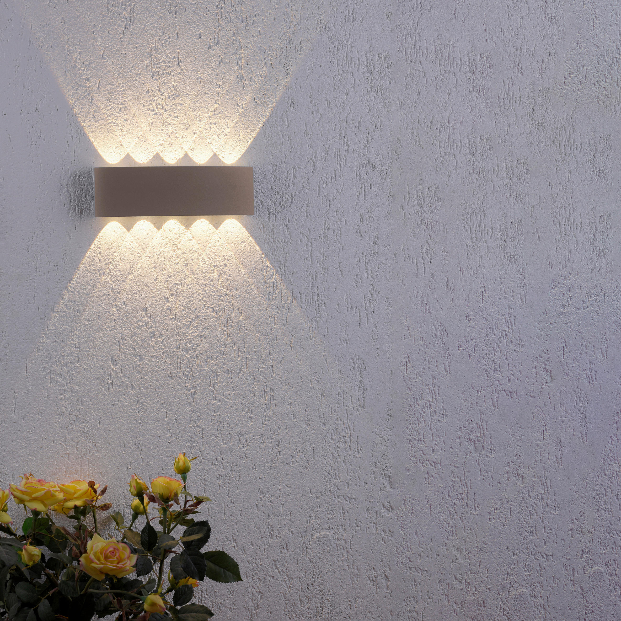 LED-WANDLEUCHTE 27/4,7/8 cm   - Sandfarben, Design, Metall (27/4,7/8cm)