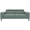 2-SITZER-SOFA  in Webstoff Hellblau  - Schwarz/Hellblau, Design, Textil/Metall (208/79/104cm) - MID.YOU