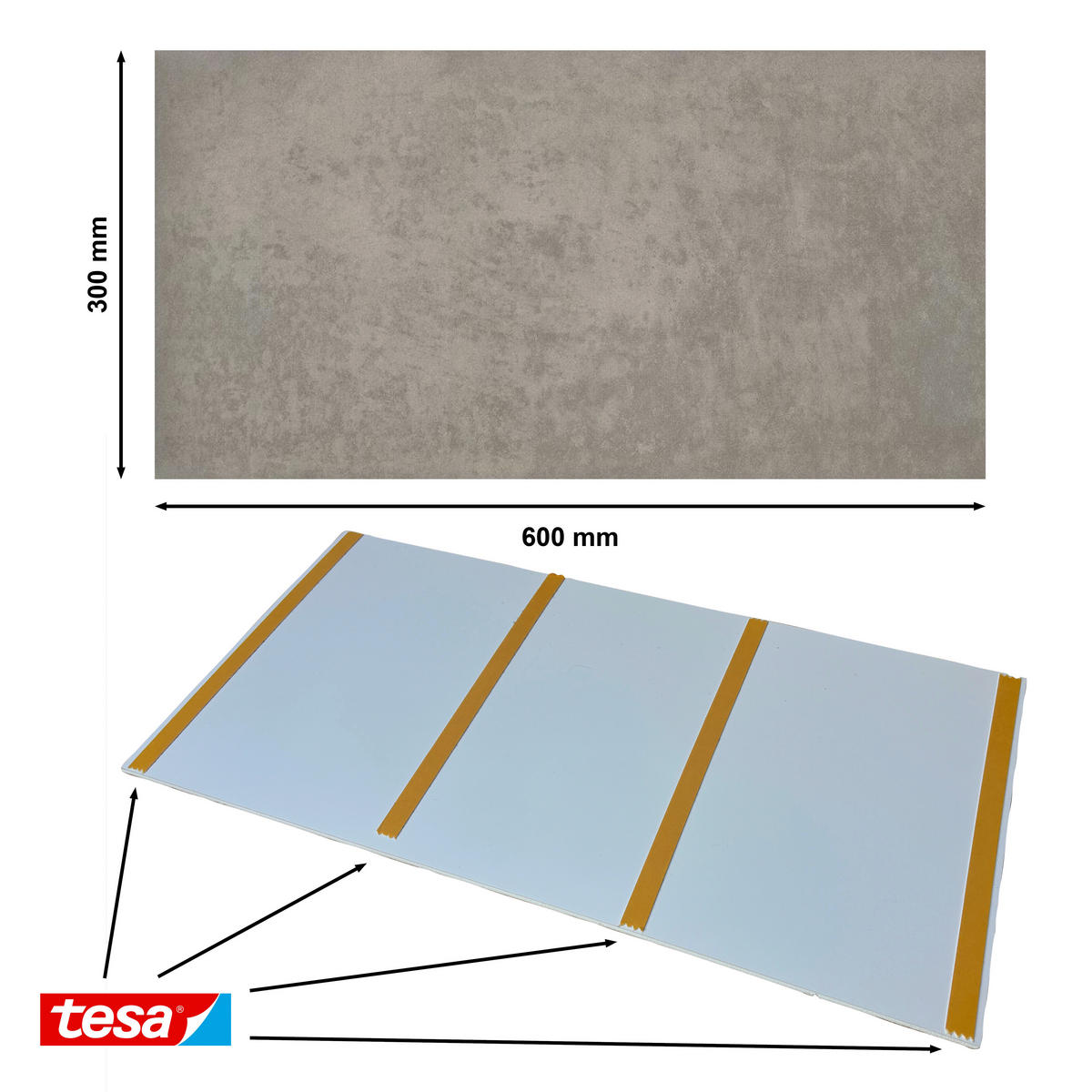 WANDPANEEL Baridecor Aqua Greige  - Greige, Design, Kunststoff (60/30/0,4cm)