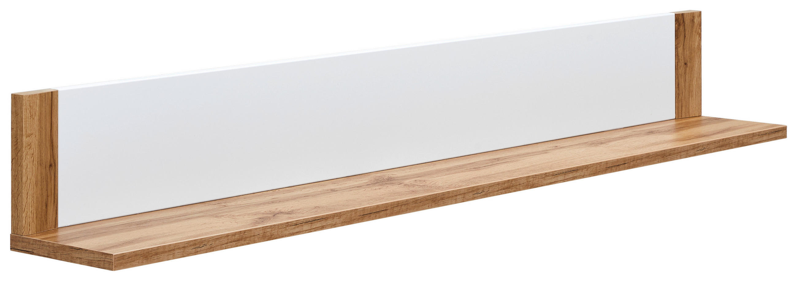 WANDBOARD Weiß, Eichefarben  - Eichefarben/Weiß, KONVENTIONELL, Holzwerkstoff (148/20/20cm) - Ti'me