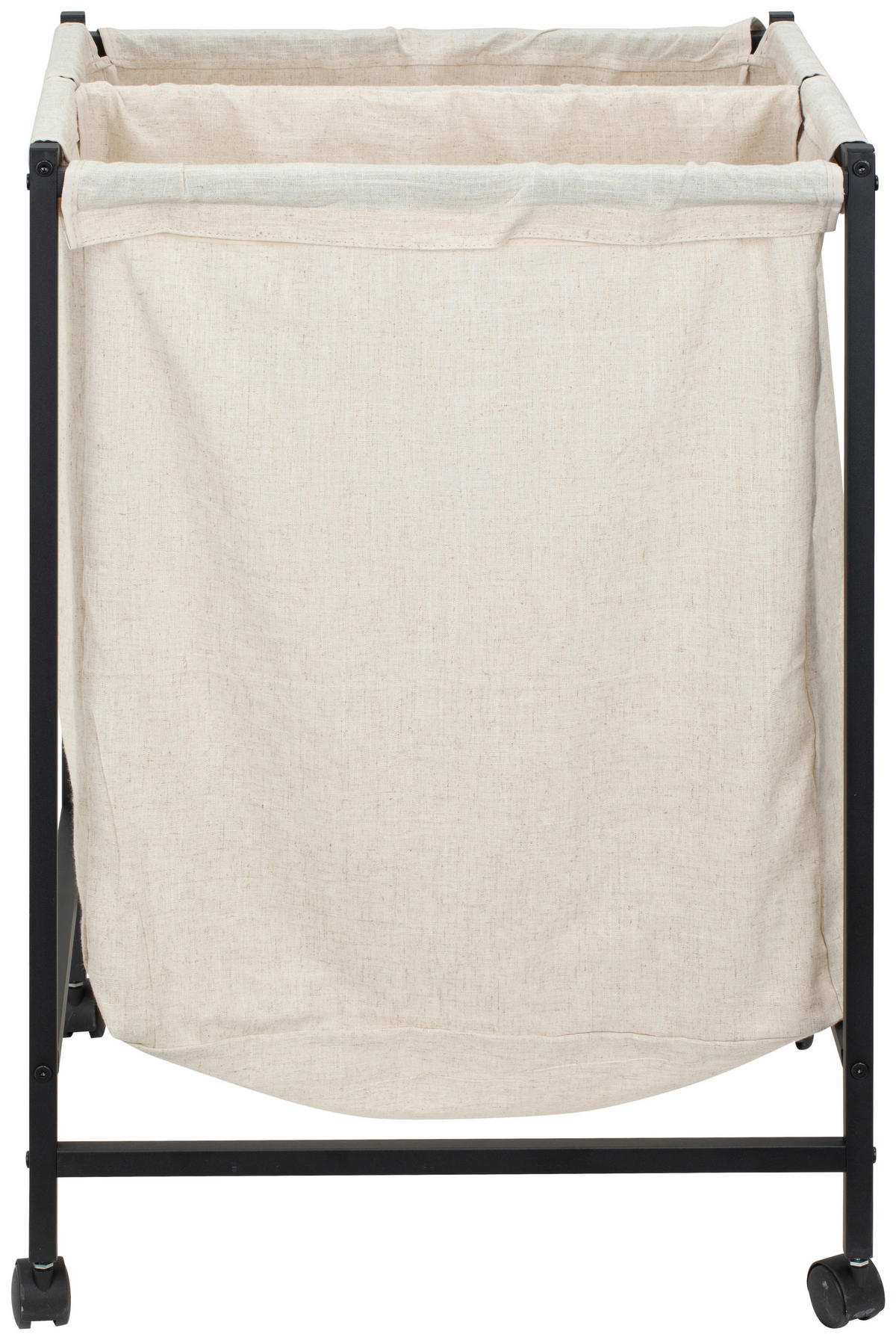 KOŠ NA PRÁDLO - černá, Moderní, kov/textil (55/80/56cm) - PBJ