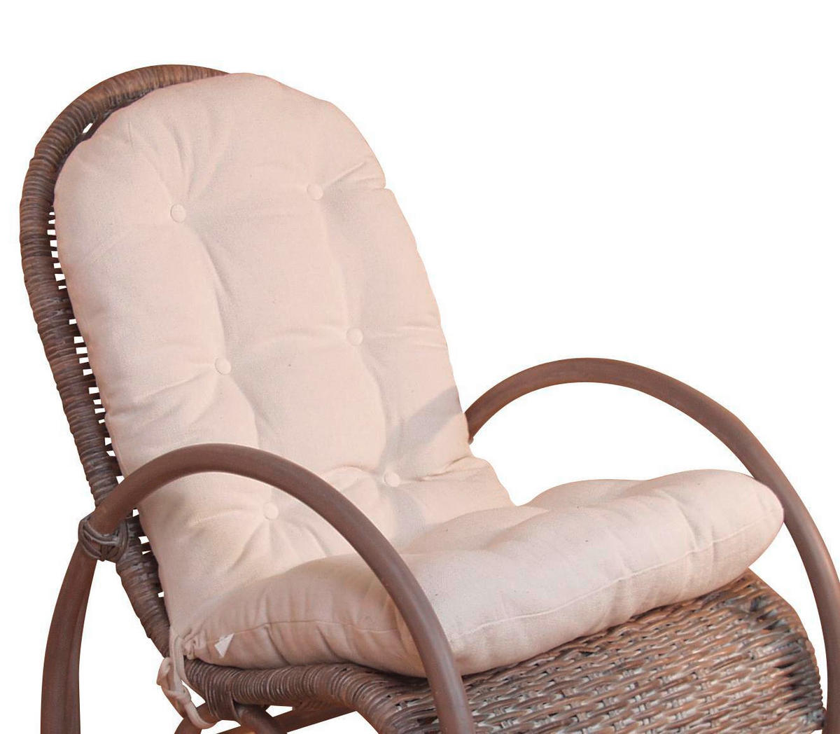 SESSELAUFLAGE Uni  - Creme, Natur, Textil (10/52/115cm) - MID.YOU