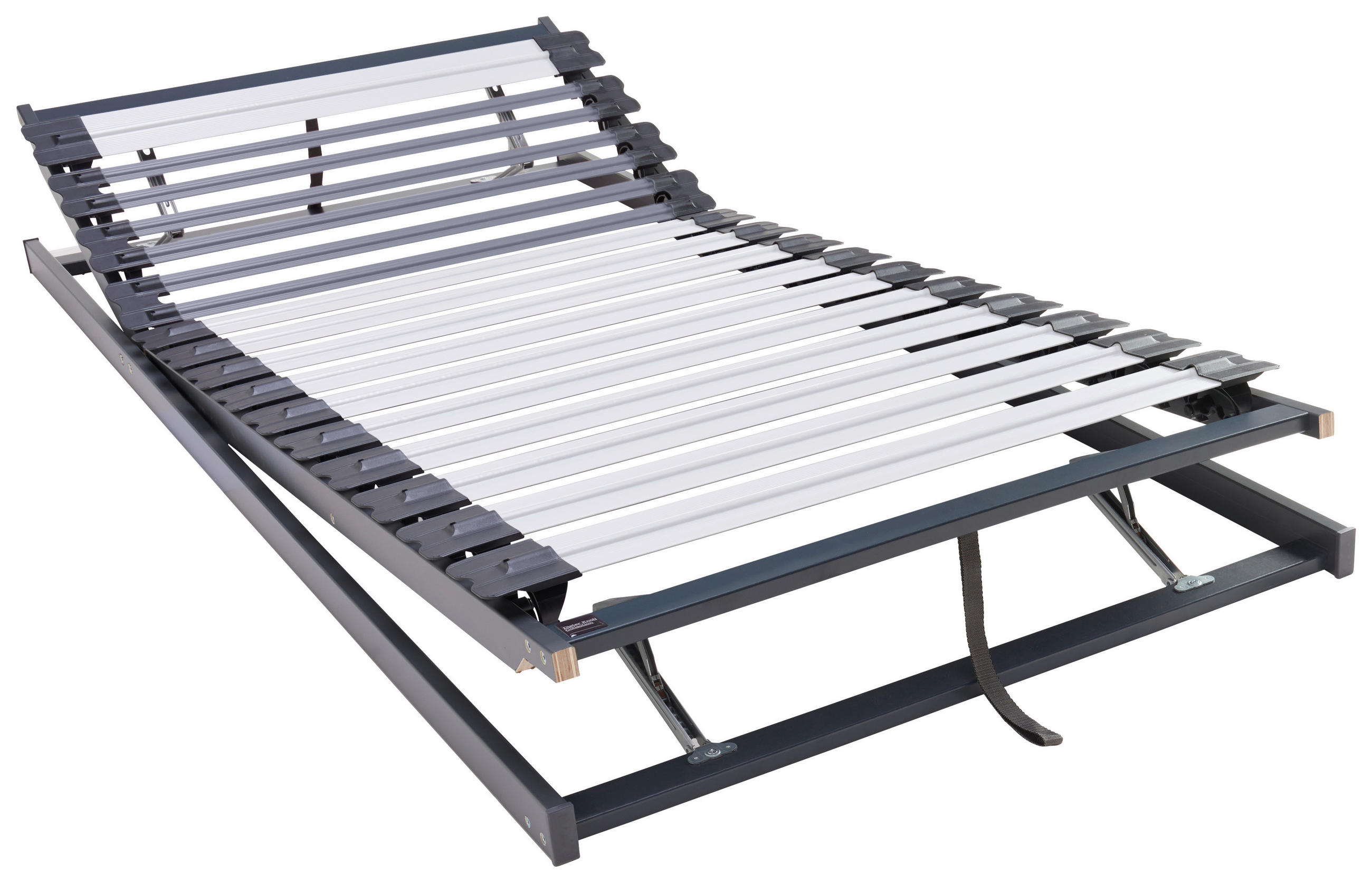 LATTENROST 80/200 cm Kopfteil, Fußteil verstellbar,  - Schieferfarben/Anthrazit, Basics, Holz/Kunststoff (80/200cm) - Dieter Knoll