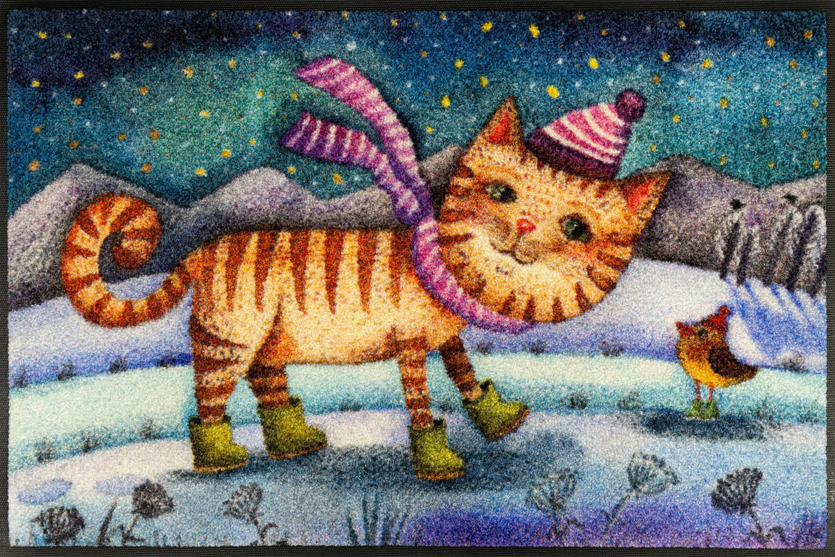 FUßMATTE 50/75 cm Little Boots  - Multicolor, Basics, Kunststoff/Textil (50/75cm) - wash+dry