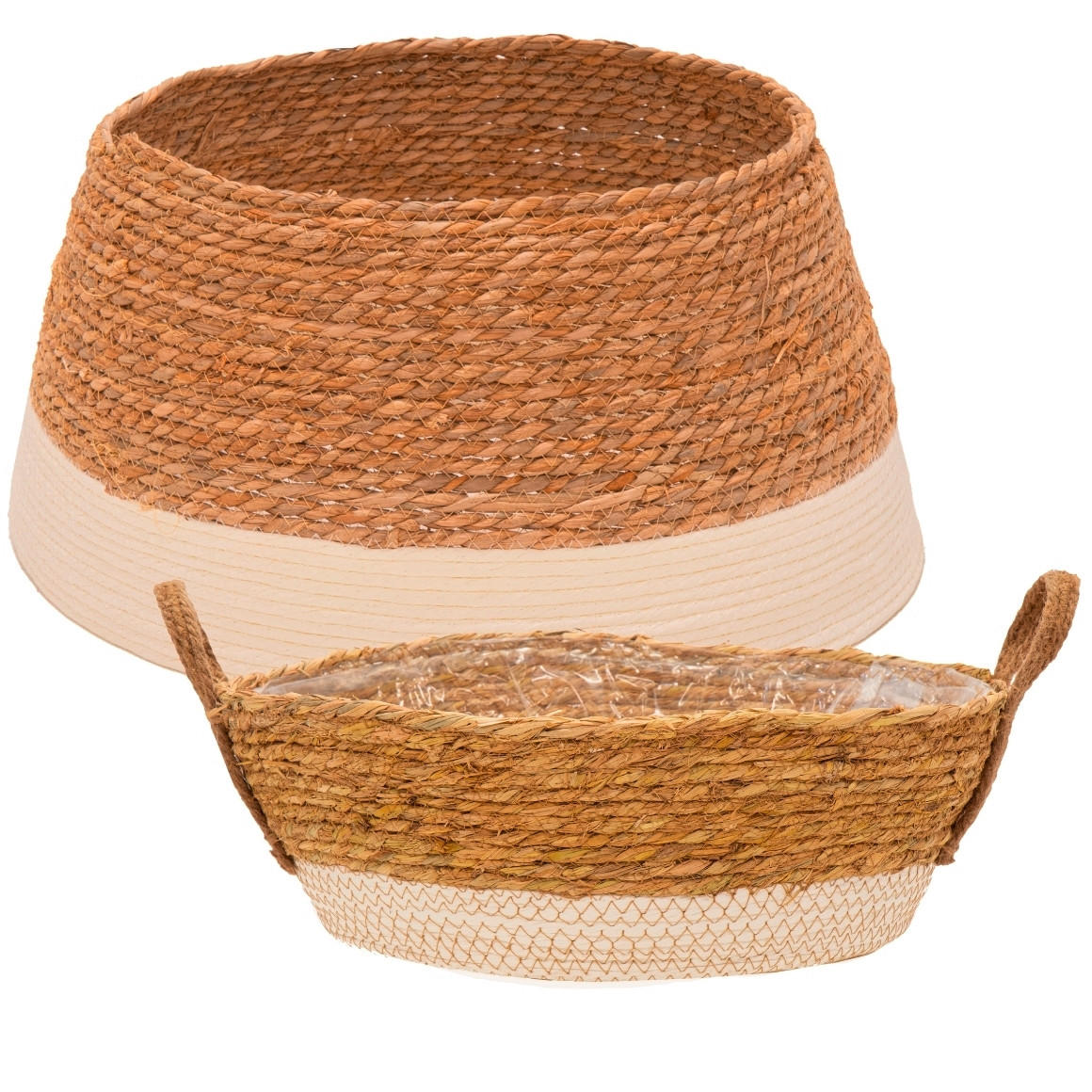 PODLOGA ZA BOŽIČNO JELKO - krem barve/bela, Basics, naravni materiali (60/26cm)