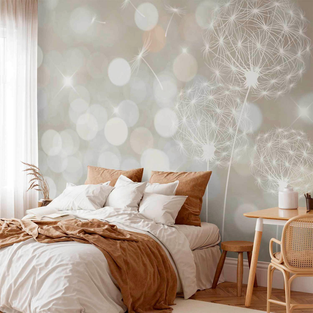 FOTOTAPETE  - Beige/Weiß, LIFESTYLE, Textil (100/70cm) - artgeist