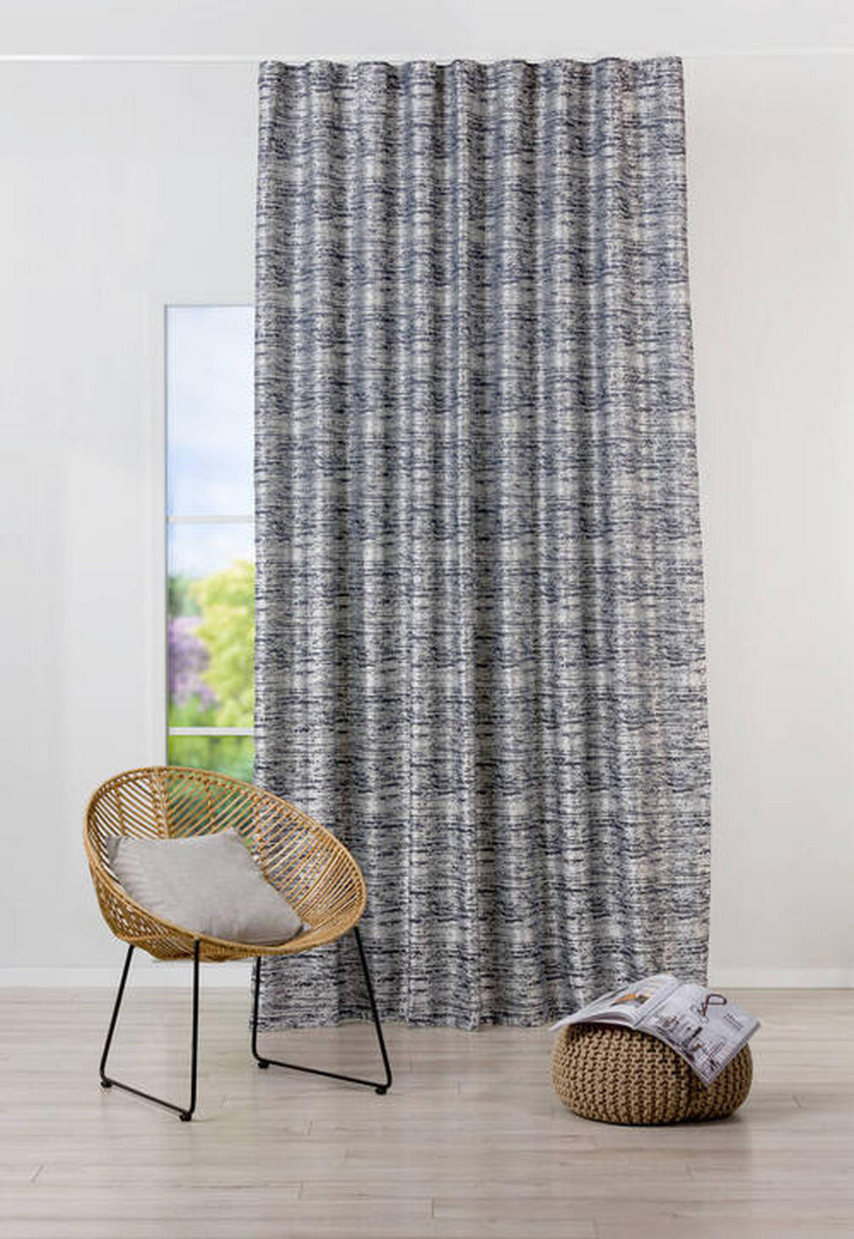 DRAPERIE CONFECȚIONATĂ black-out (nu permite trecerea luminii)  - gri, Basics, textil (24/31/4cm)