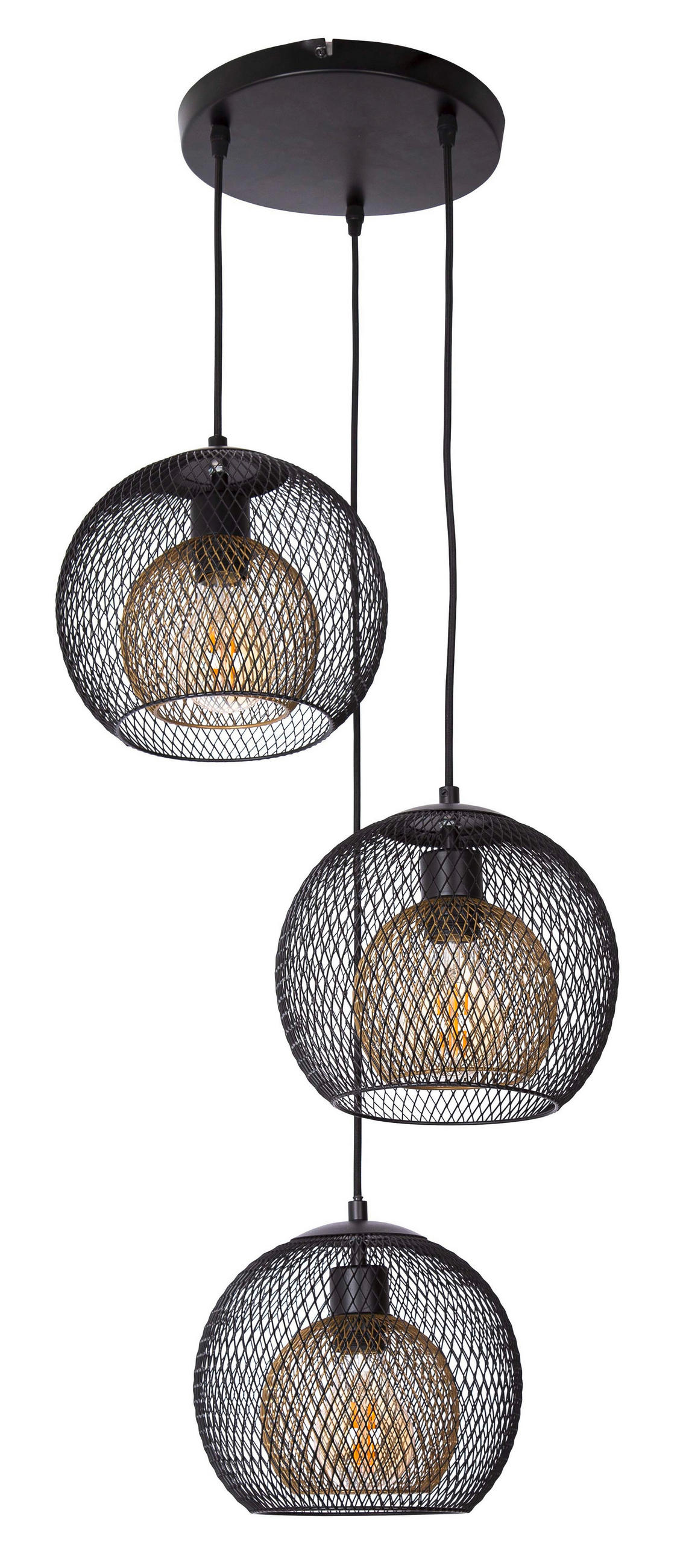 HÄNGELEUCHTE Selina 44/150 cm   - Schwarz, Design, Metall (44/150cm)