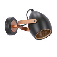 WANDLEUCHTE 16/23/10 cm   - Schwarz, Design, Metall (16/23/10cm)