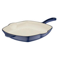 GRILLPFANNE  - Dunkelblau, Basics, Metall (28/28/4,5cm) - GSW