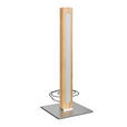 LED-TISCHLEUCHTE 15/40/15 cm   - Eichefarben/Nickelfarben, LIFESTYLE, Holz/Kunststoff (15/40/15cm) - Novel