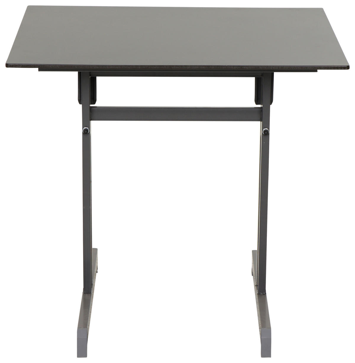 GARTENTISCH Holzwerkstoff Anthrazit quadratisch  - Anthrazit, MODERN, Holzwerkstoff/Metall (80/80/71cm) - Gardenson