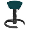 BÜROHOCKER   Schwarz, Petrol  - Petrol/Schwarz, Basics, Textil/Metall (55/45,66/55cm) - Aeris