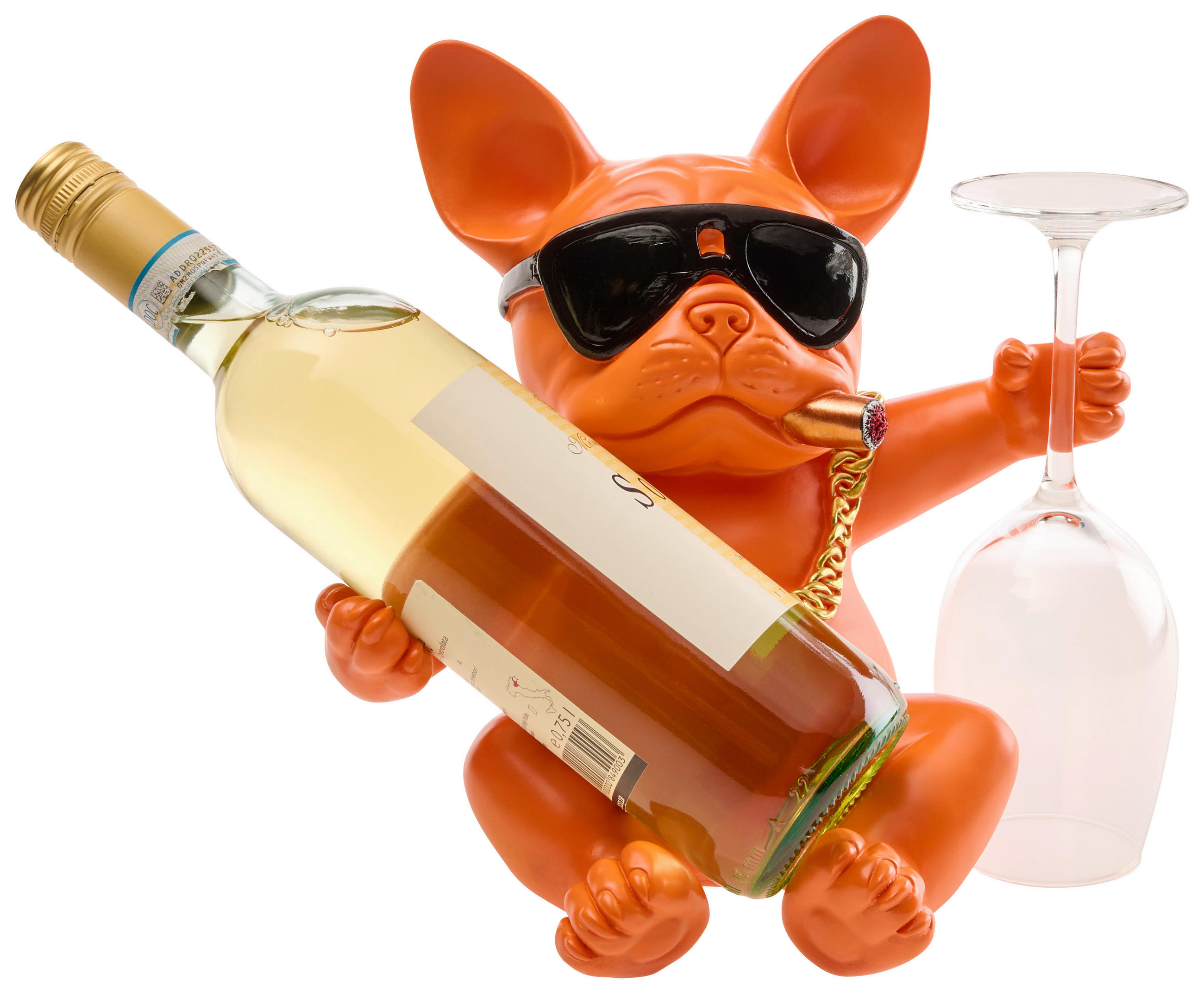 FLASCHENHALTER - Dunkelorange, Trend, Kunststoff (24.5/19.5/25.5cm)