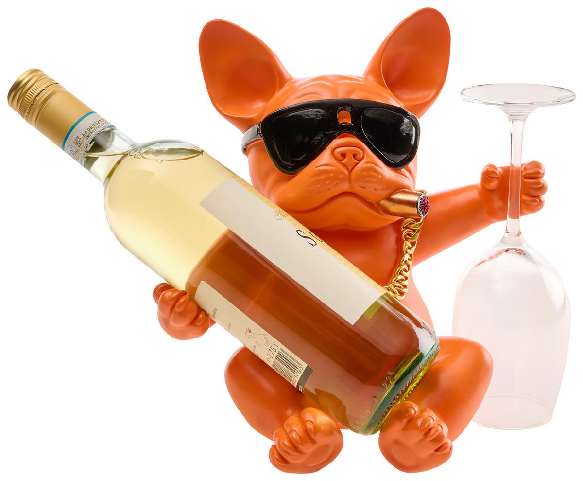 FLASCHENHALTER - Dunkelorange, Trend, Kunststoff (24.5/19.5/25.5cm)