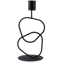 GYERTYATARTÓ - fekete, Basics, fém (8/18,5/8cm) - Ambia Home