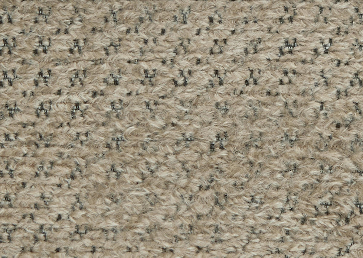 ECKSOFA Taupe Chenille  - Taupe/Schwarz, Design, Kunststoff/Textil (158/223cm) - Lomoco