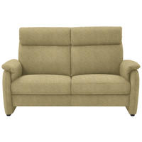 2,5-SITZER Flachgewebe Gelb, Hellgrün  - Gelb/Schwarz, KONVENTIONELL, Textil/Metall (178/107/97cm) - Pure Home Comfort
