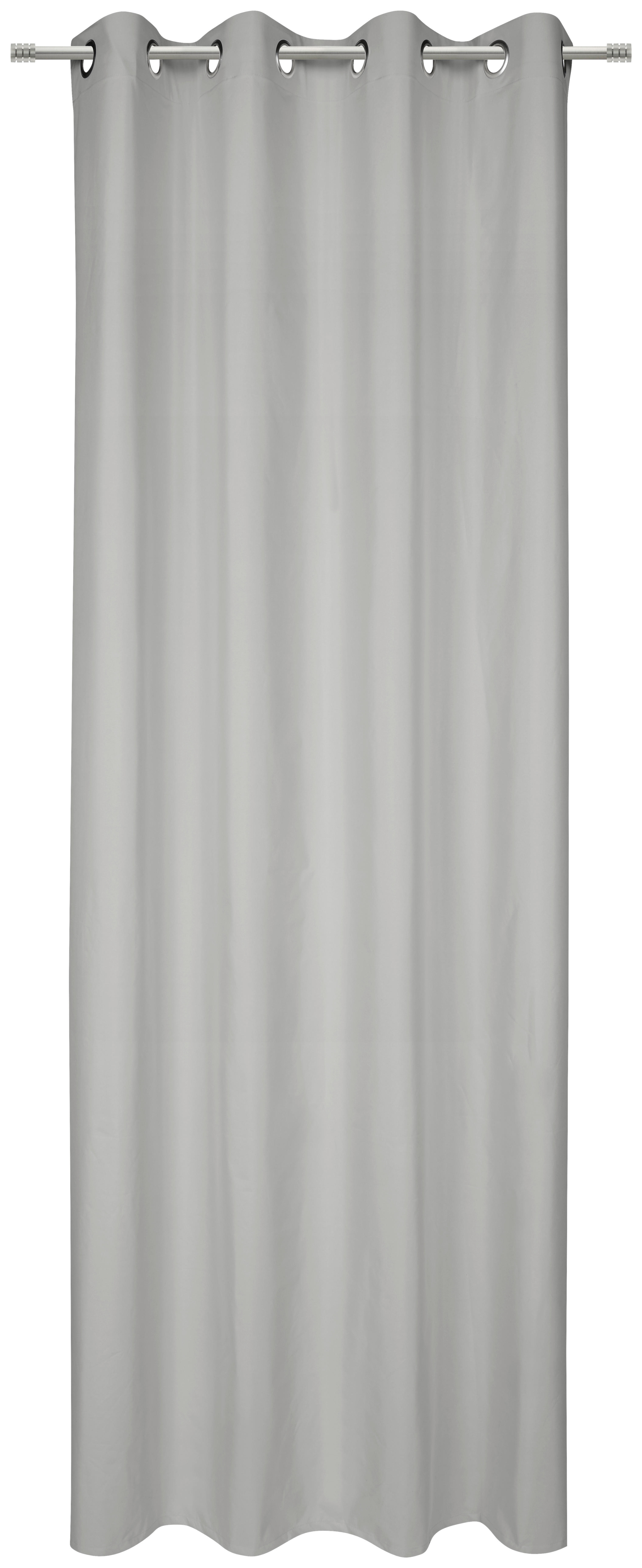ÖSENSCHAL THERMO blickdicht 140/245 cm   - Grau, Basics, Textil (140/245cm) - Esposa