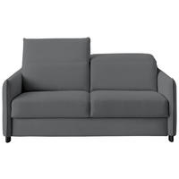 SCHLAFSOFA in Textil Dunkelgrau  - Dunkelgrau/Schwarz, Konventionell, Textil/Metall (188/84-105/100cm) - Bali