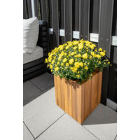 TRUHLÍK NA KVETY drevo, 30/30/35 cm - mokka, Basics, drevo (30/30/35cm) - Prestige Home