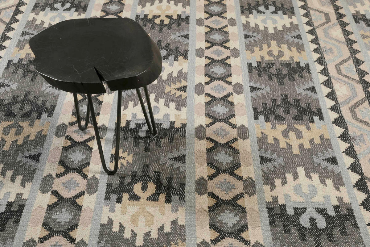 HANDWEBTEPPICH 300/400 cm Balou Hellgrau, Beige  - Beige/Hellgrau, KONVENTIONELL, Textil (300/400cm)