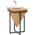 BEISTELLTISCH in Holz, Metall 36/36/56 cm  - Schwarz/Akaziefarben, Trend, Holz/Metall (36/36/56cm) - Ambia Home
