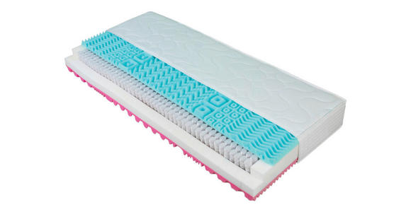 TASCHENFEDERKERNMATRATZE 160/200 cm Höhe ca. 23 cm  - Basics, Textil (160/200cm) - Sleeptex