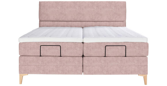 BOXSPRINGBETT 180/200 cm  in Altrosa  - Eichefarben/Altrosa, KONVENTIONELL, Holz/Textil (180/200cm) - Voleo