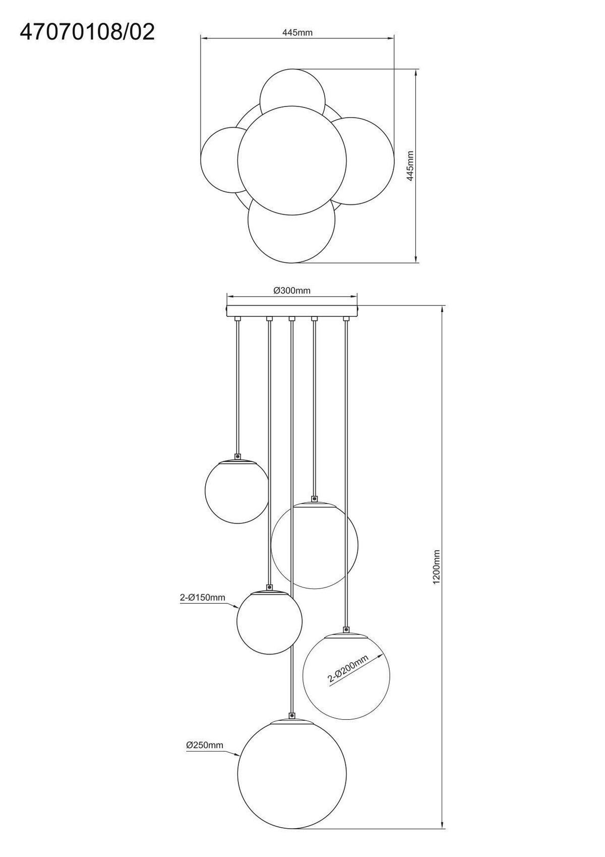 HÄNGELEUCHTE 44,5/120 cm  - Goldfarben/Bernsteinfarben, Trend, Glas/Metall (44,5/120cm) - Novel
