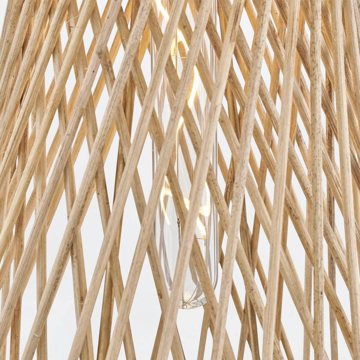 HÄNGELEUCHTE Twyla  57,7/30,5/30,5 cm  - Goldfarben, Natur, Holz/Metall (57,7/30,5/30,5cm) - Elstead Lighting