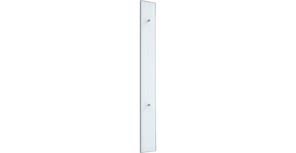 GARDEROBENLEISTE  in Weiß  - Weiß, Design, Glas/Holzwerkstoff (16/140/7cm) - Novel