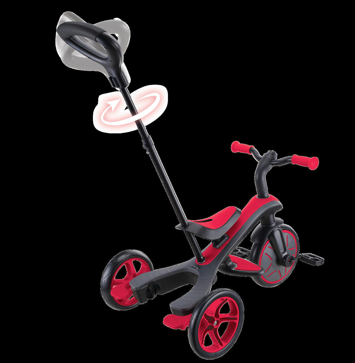 DREIRAD EXPLORER TRIKE 4in1  - Rot, Basics, Kunststoff (95/47/97,5cm) - GLOBBER