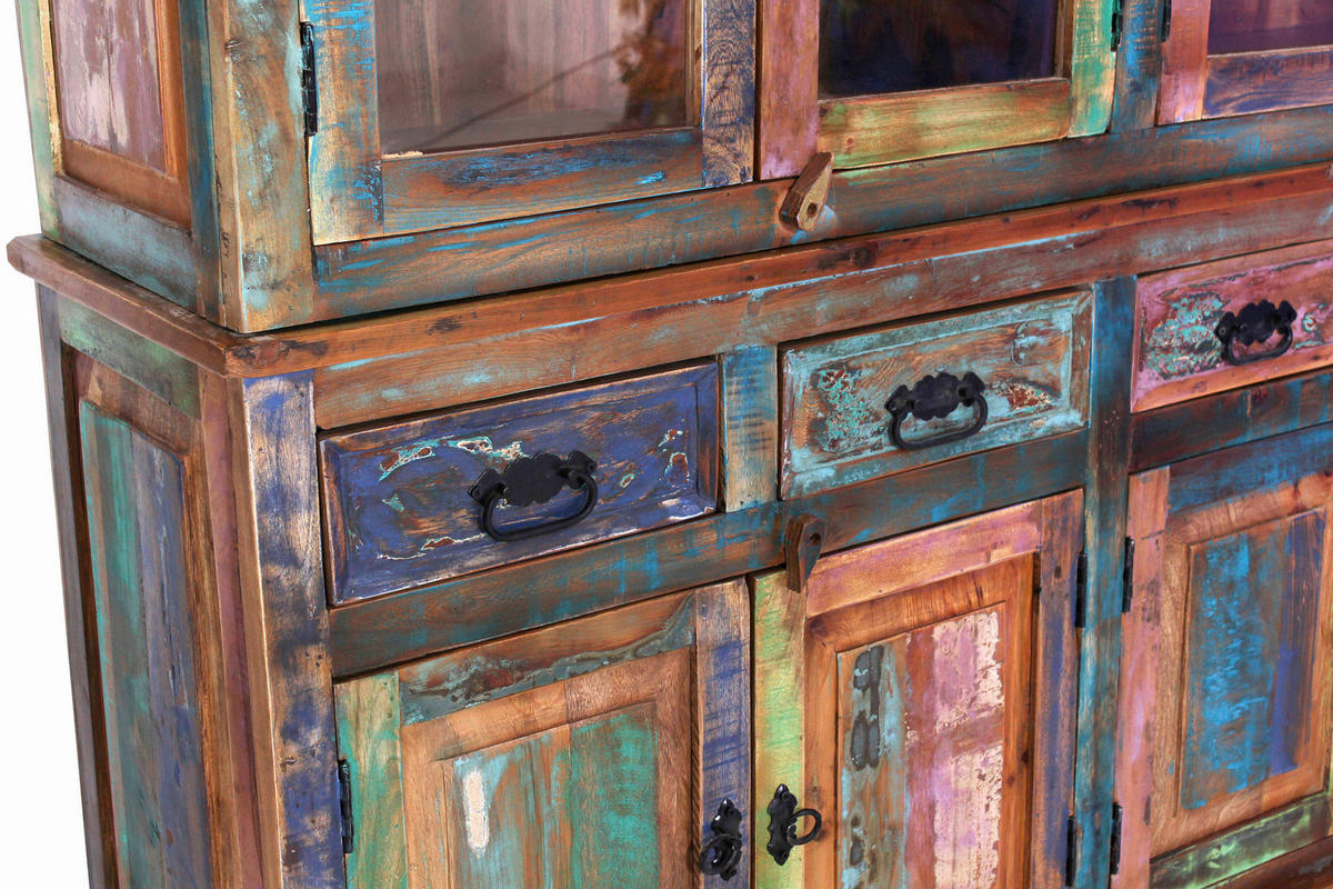 SIDEBOARD  160/80/40 cm 4 Schublade(n)  - Multicolor/Schwarz, Design, Holz/Metall (160/80/40cm) - MID.YOU