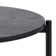 BEISTELLTISCH 43/43/40 cm Schwarz rund  - Schwarz, Trend, Holzwerkstoff/Metall (43/43/40cm) - Carryhome