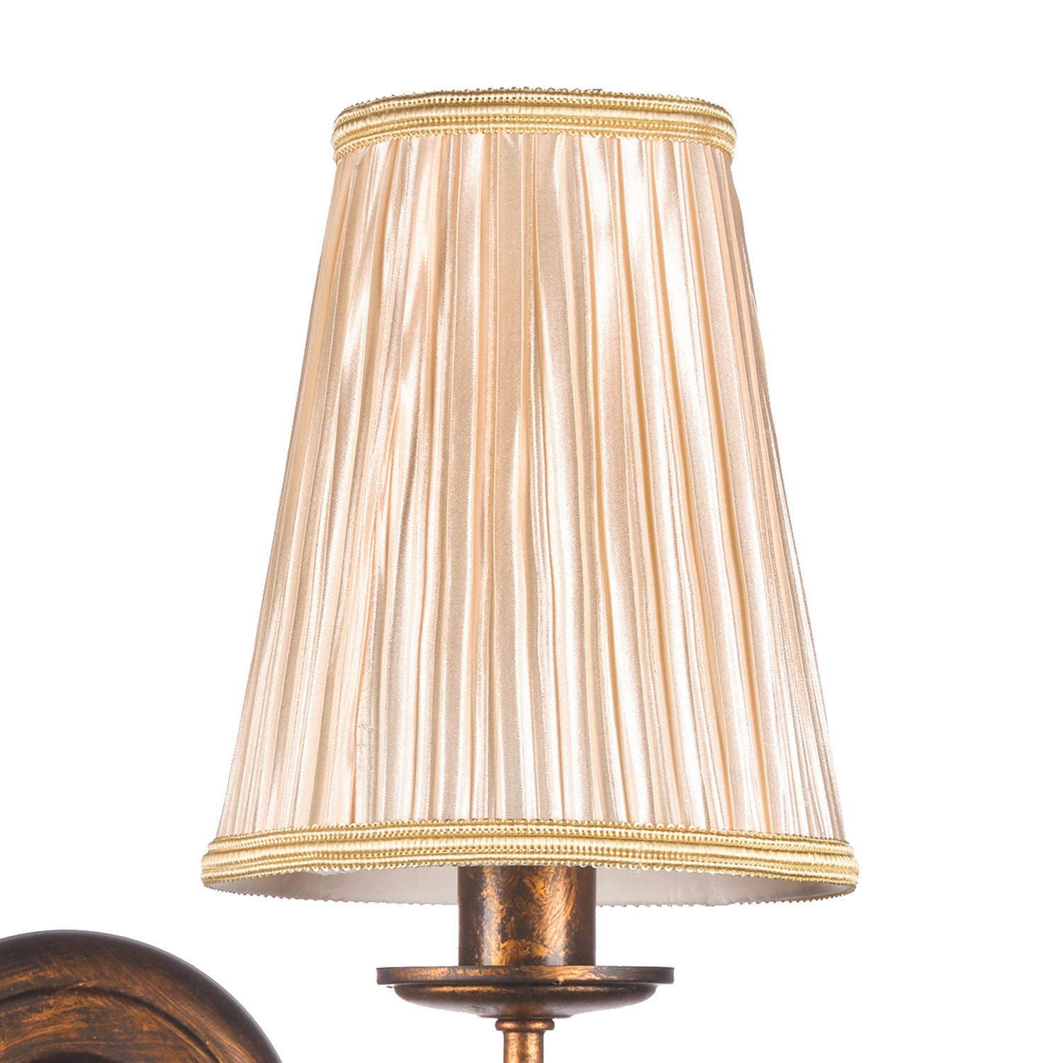 WANDLEUCHTE DELIA 39/25/36 cm   - Cognac, KONVENTIONELL, Glas/Textil (39/25/36cm)