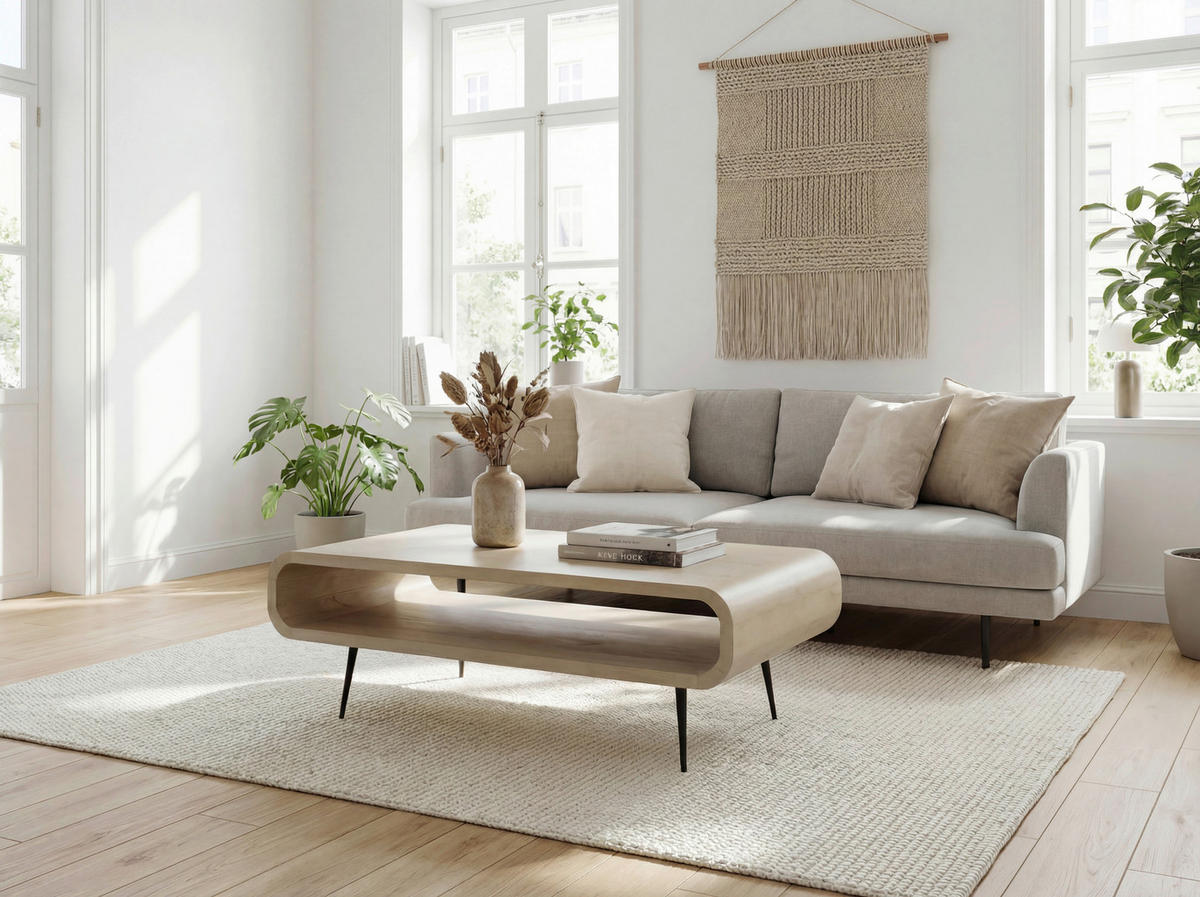 DOHÁNYZÓASZTAL fa 90/55/30 cm   - fekete/fehér, Design, fa/fém (90/55/30cm) - Livetastic