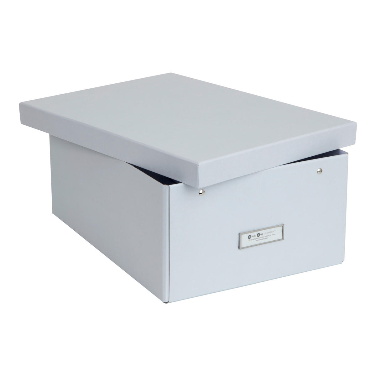 AUFBEWAHRUNGSBOX - Hellgrau/Grau, Basics, Karton/Papier (28.6/16.2/39.2cm)