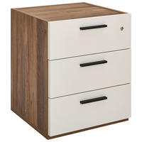 ROLLCONTAINER 50/61,2/47,5 cm  - Kaschmir/Nussbaumfarben, Design, Holzwerkstoff/Metall (50/61,2/47,5cm) - Stylife