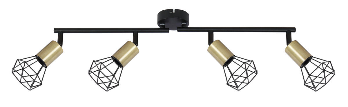 STRAHLER - Messingfarben/Schwarz, Design, Metall (60/8/19,5cm) - Marama