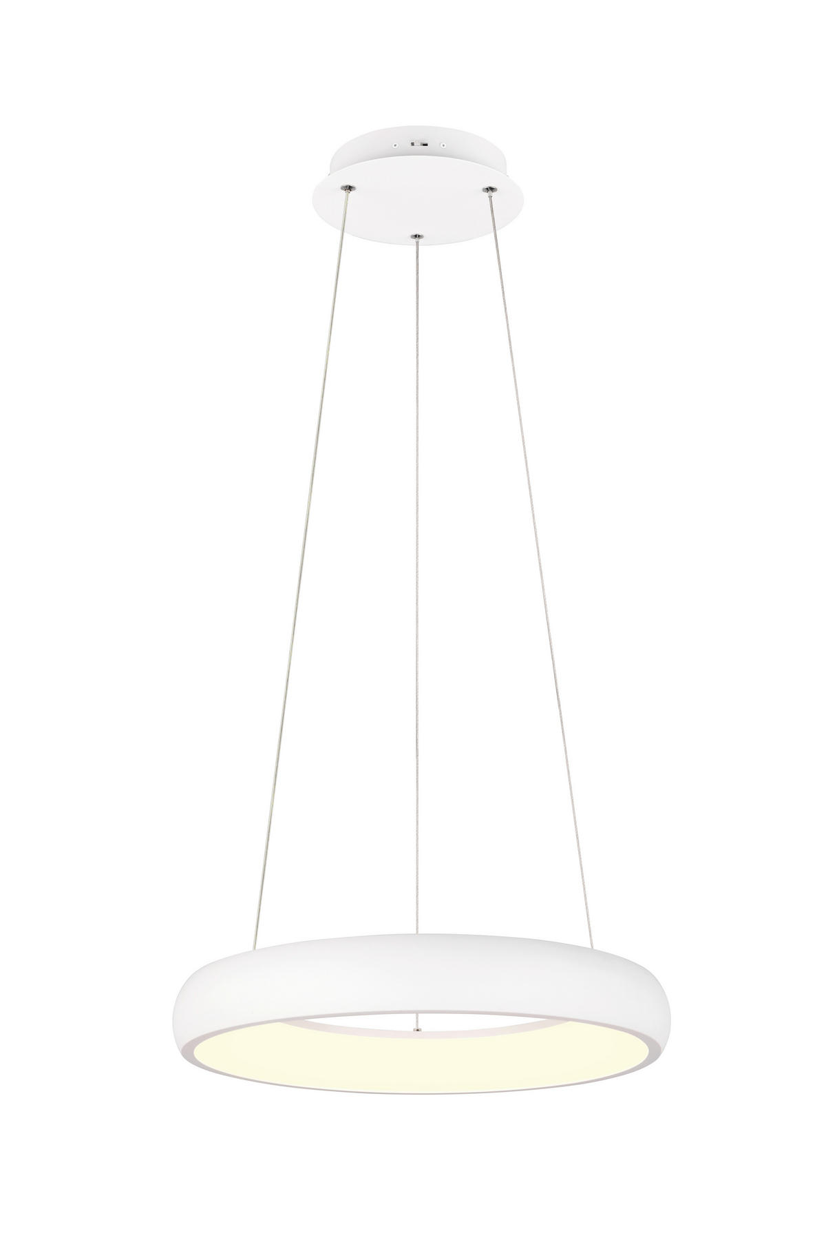 ZÁVESNÉ LED SVIETIDLO, 46,5/150 cm  - biela, Design, kov (46,5/150cm) - Trio Leuchten