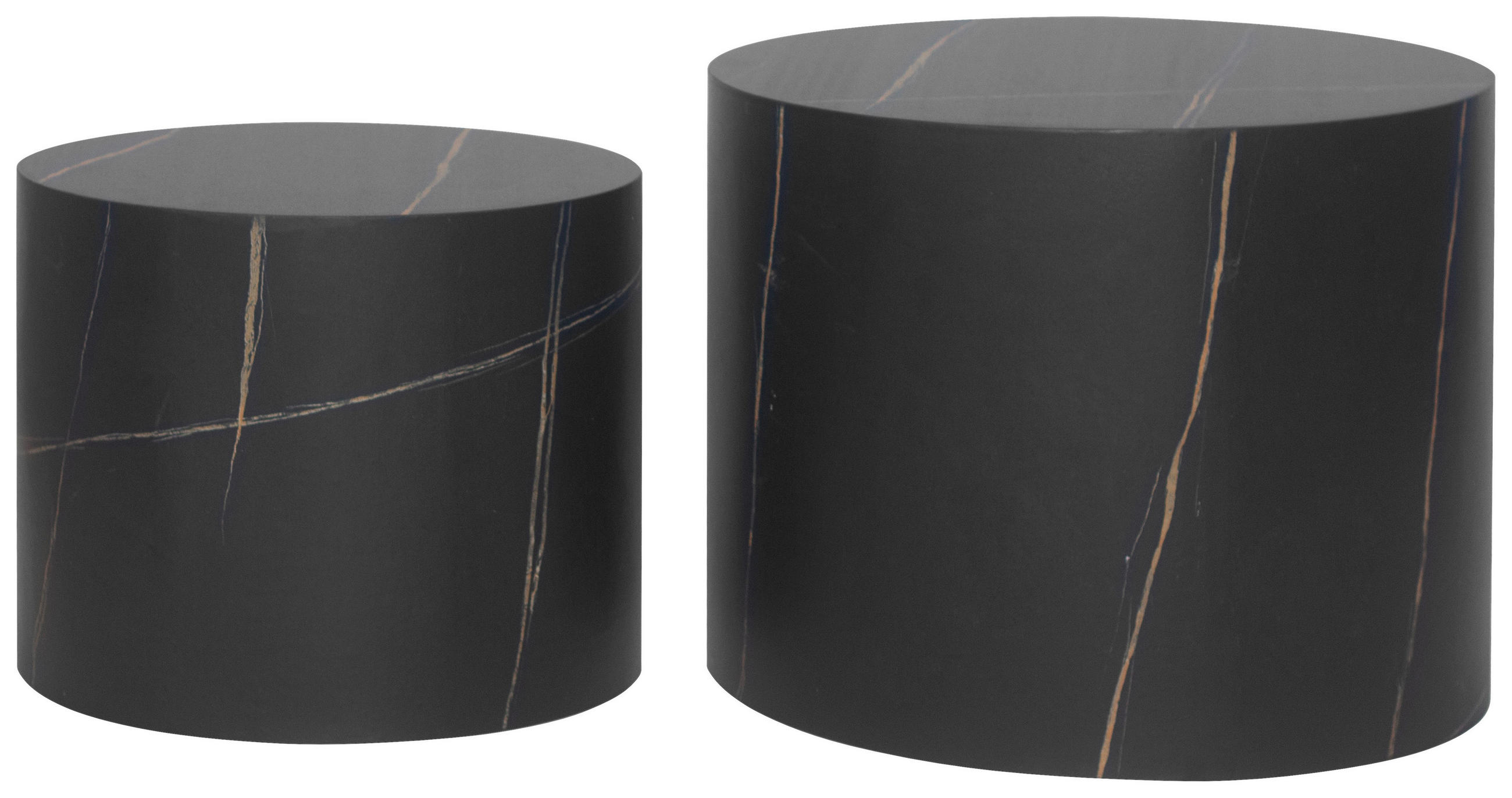 SET POMOĆNIH STOLIĆA crna  drvni materijal   - crna, Trend, drvni materijal (48/38/38,5/32,5/40/30cm)