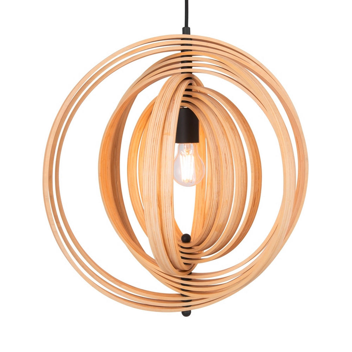 PENDELLEUCHTE 50/62,5 cm  - Beige/Schwarz, MODERN, Holz/Metall (50/62,5cm) - MAYTONI