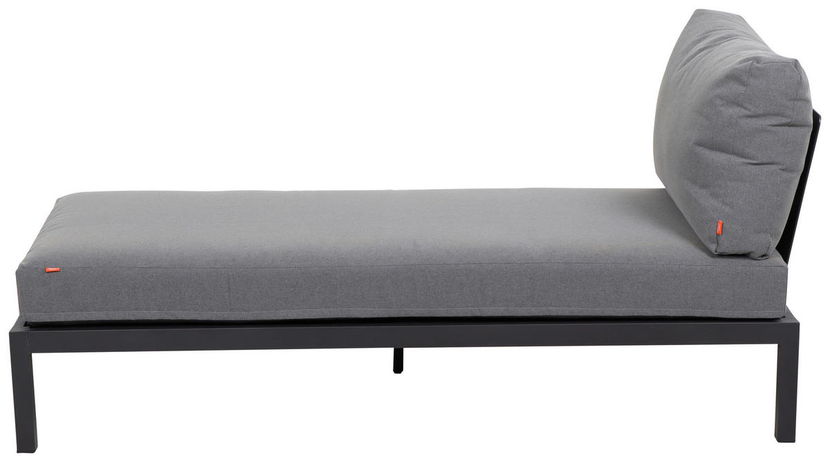 LOUNGEGARNITUR 9-teilig   172/84/102 cm Teakholz massiv Aluminium, Edelstahl  - Anthrazit/Grau, KONVENTIONELL, Holz/Textil (172/84/102cm) - Siena Garden