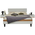 BETTANLAGE - Wildeiche/Anthrazit, Design, Holz/Textil (180/200cm) - Dieter Knoll