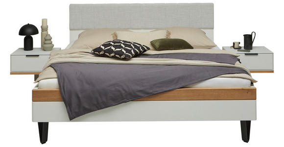 BETTANLAGE - Wildeiche/Anthrazit, Design, Holz/Textil (180/200cm) - Dieter Knoll