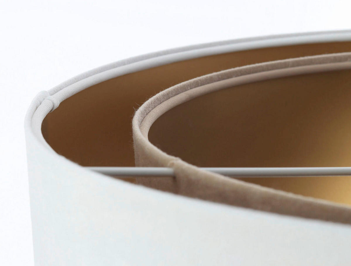 HÄNGELEUCHTE Galaxy 50/93 cm   - Beige/Goldfarben, Design, Kunststoff/Textil (50/93cm)