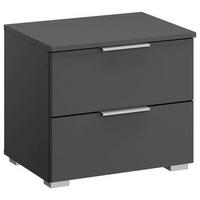 NACHTKÄSTCHEN 47/43/42 cm  in Grau  - Alufarben/Grau, Modern, Holzwerkstoff (47/43/42cm) - Rauch Möbel