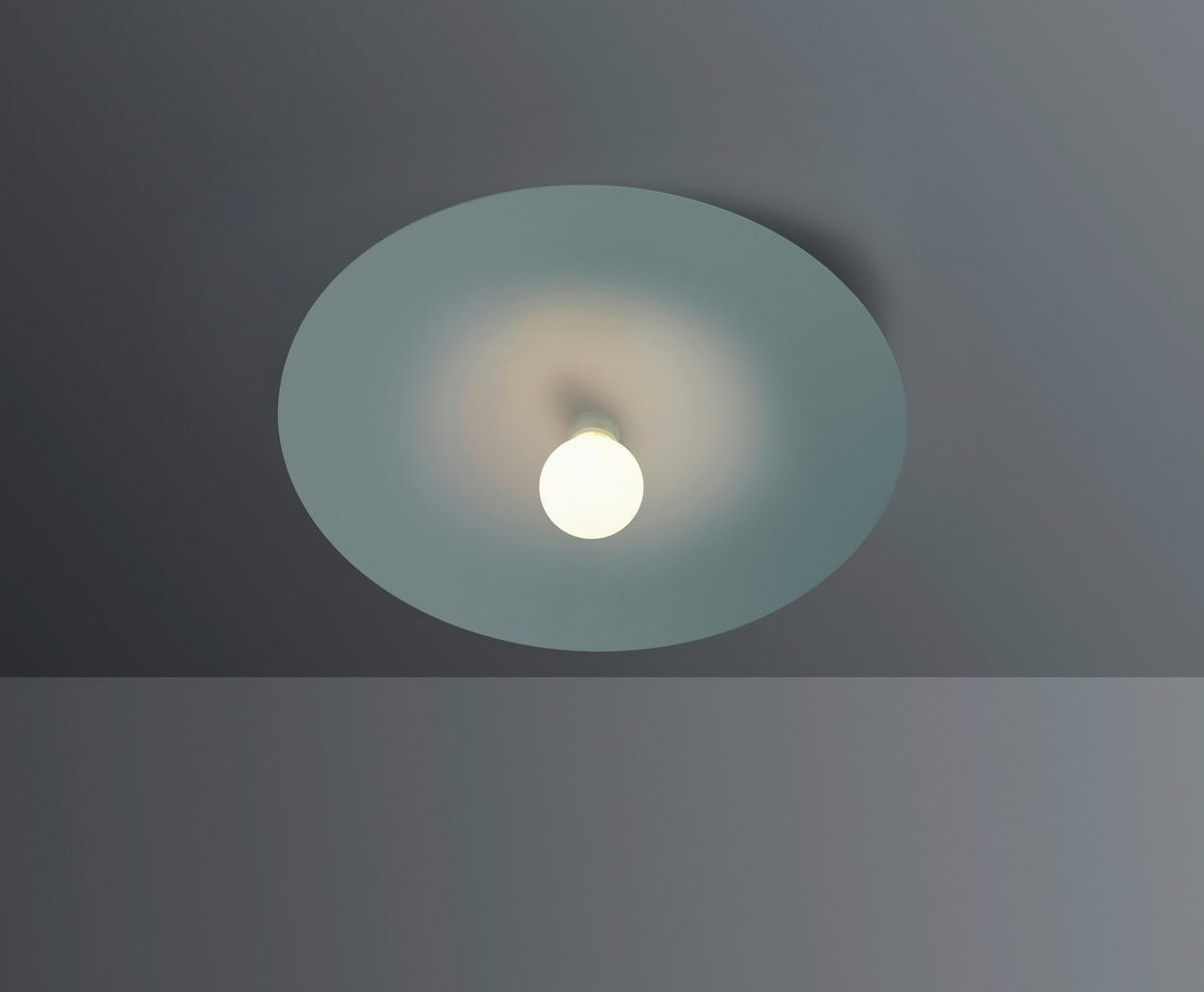 DECKENLEUCHTE Chio 44/6,5 cm   - Salbeigrün, Basics, Metall (44/6,5cm) - BOPP